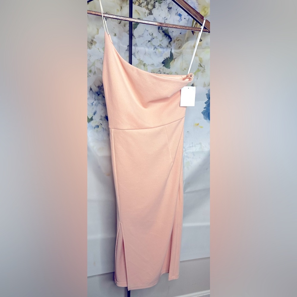 Lulus women’s medium strapless peach medium dress NWT - Picture 1 of 7
